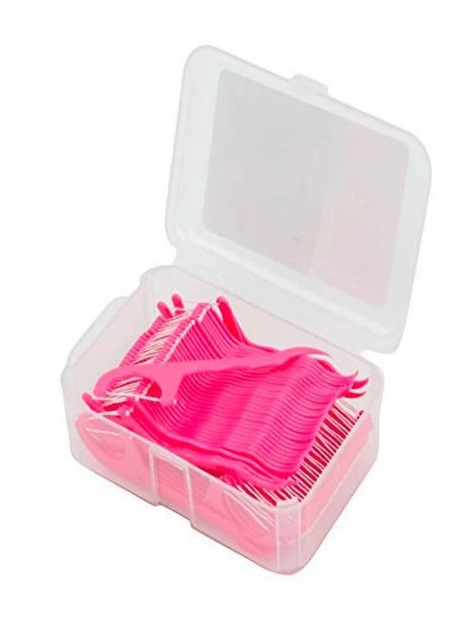 Aternal 100Pcs Dental Floss Toothpicks - Teeth Cleaning Flosses, Double Sided Tooth Picks Threads Tooth Flossing Tool Plastic Oral Care Tool for Kids & Adults - Image 1